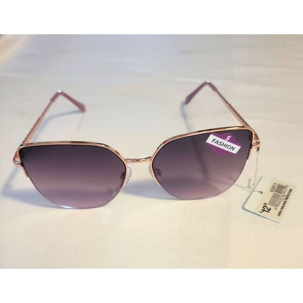 Piranha Womens Fashion Sunglasses Style # 62011 Purple Braided Temple Butterfly